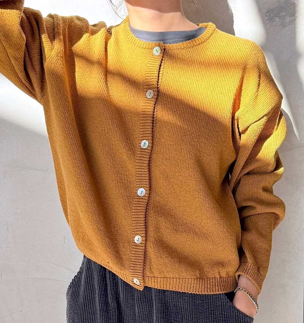 LBS Cotton Leila Cardigan - Dijon