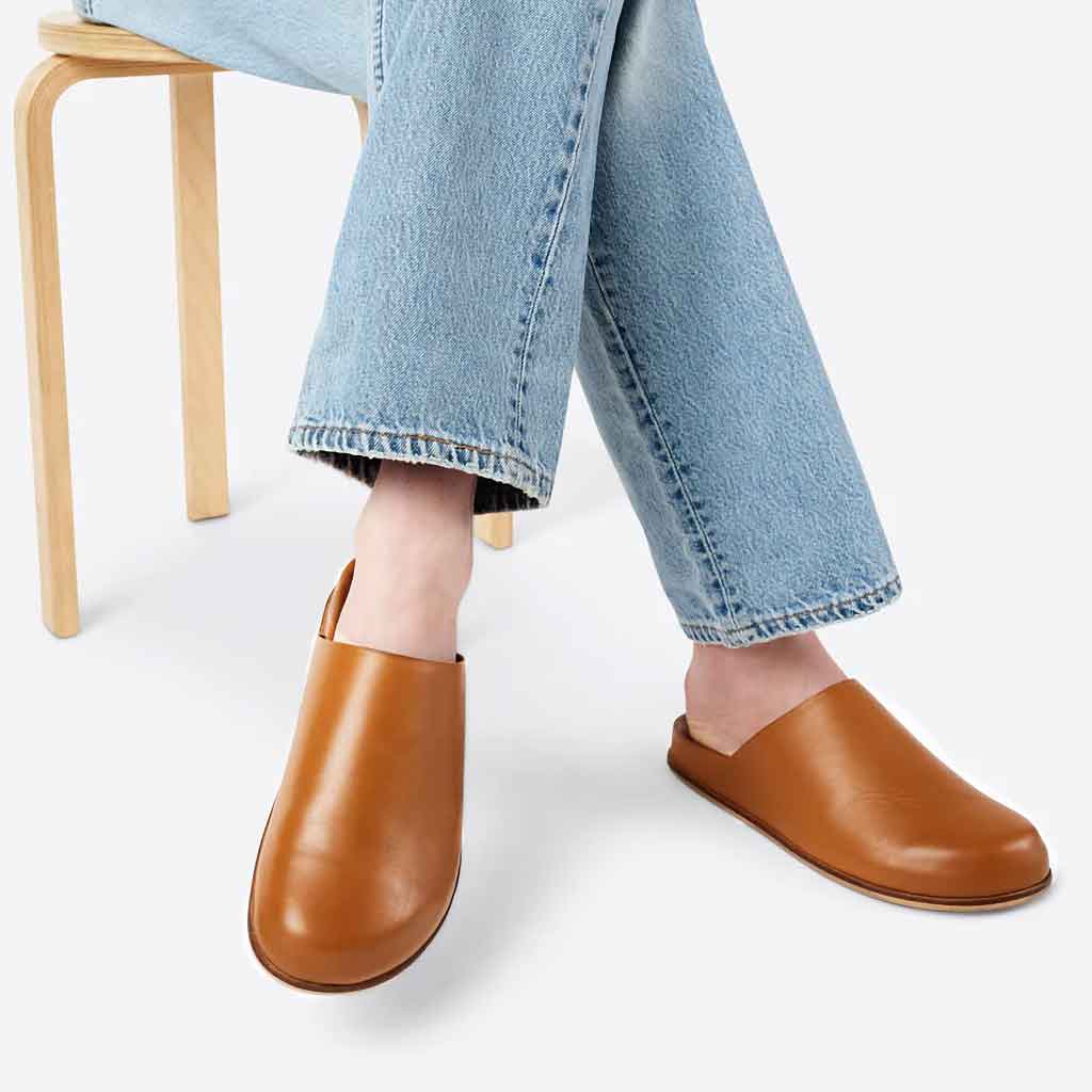 Agatha Slip On Mule - Caramel - re - souL