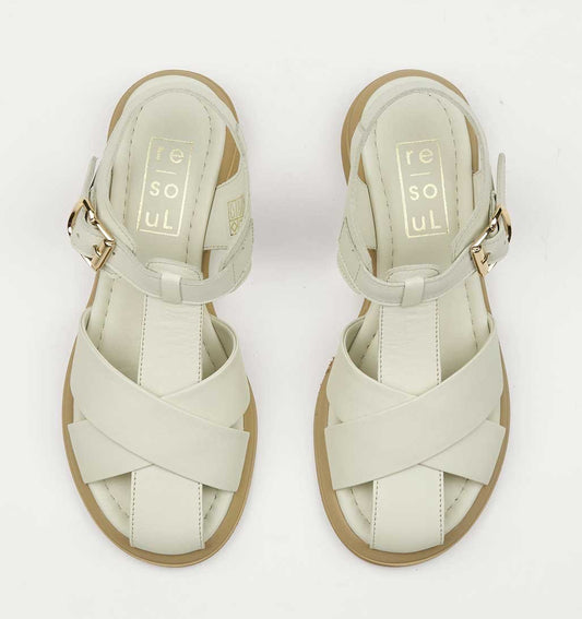 Alma Fisherman Sandal - Bone - re-souL