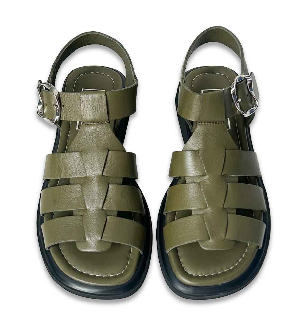 Aylin Fisherman Sandal - Olive - re - souL