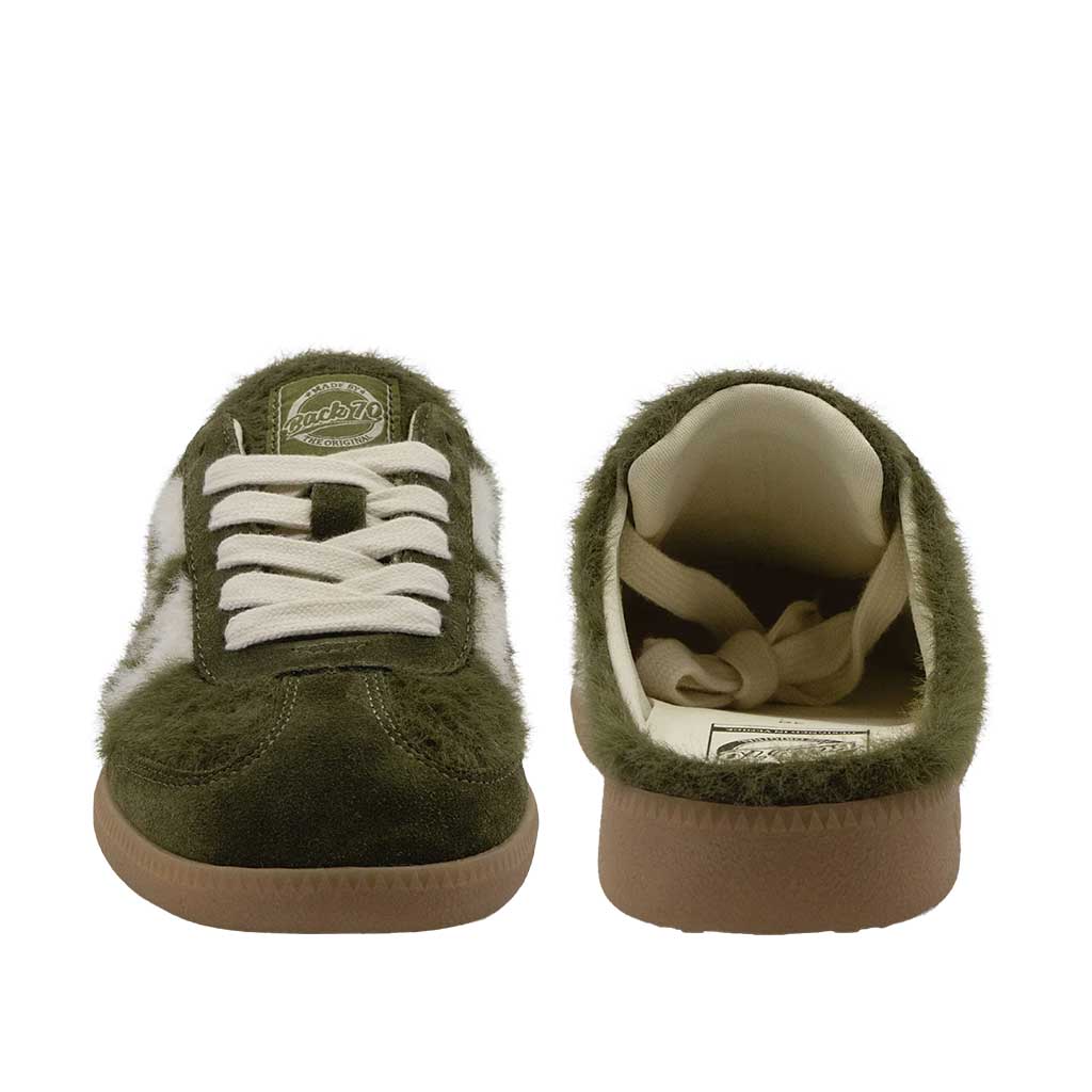 Back 70 Easter Backless Sneaker - Mohair Forest Green - re-souL