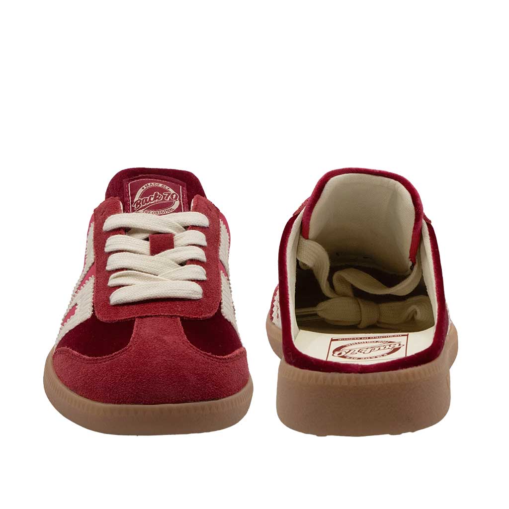 Back 70 Easter Backless Sneaker - Red Velvet - re-souL