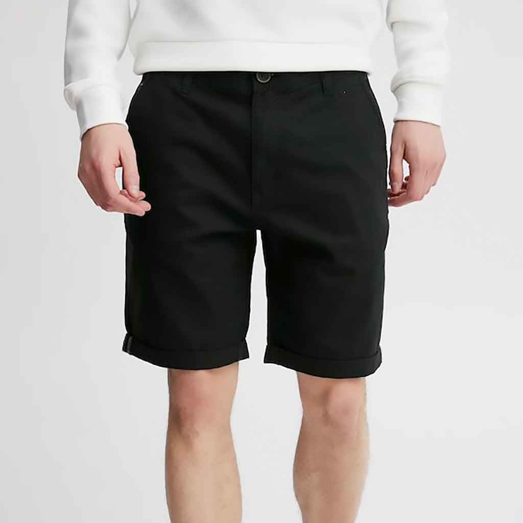 Blend Cotton Twill Shorts - re-souL
