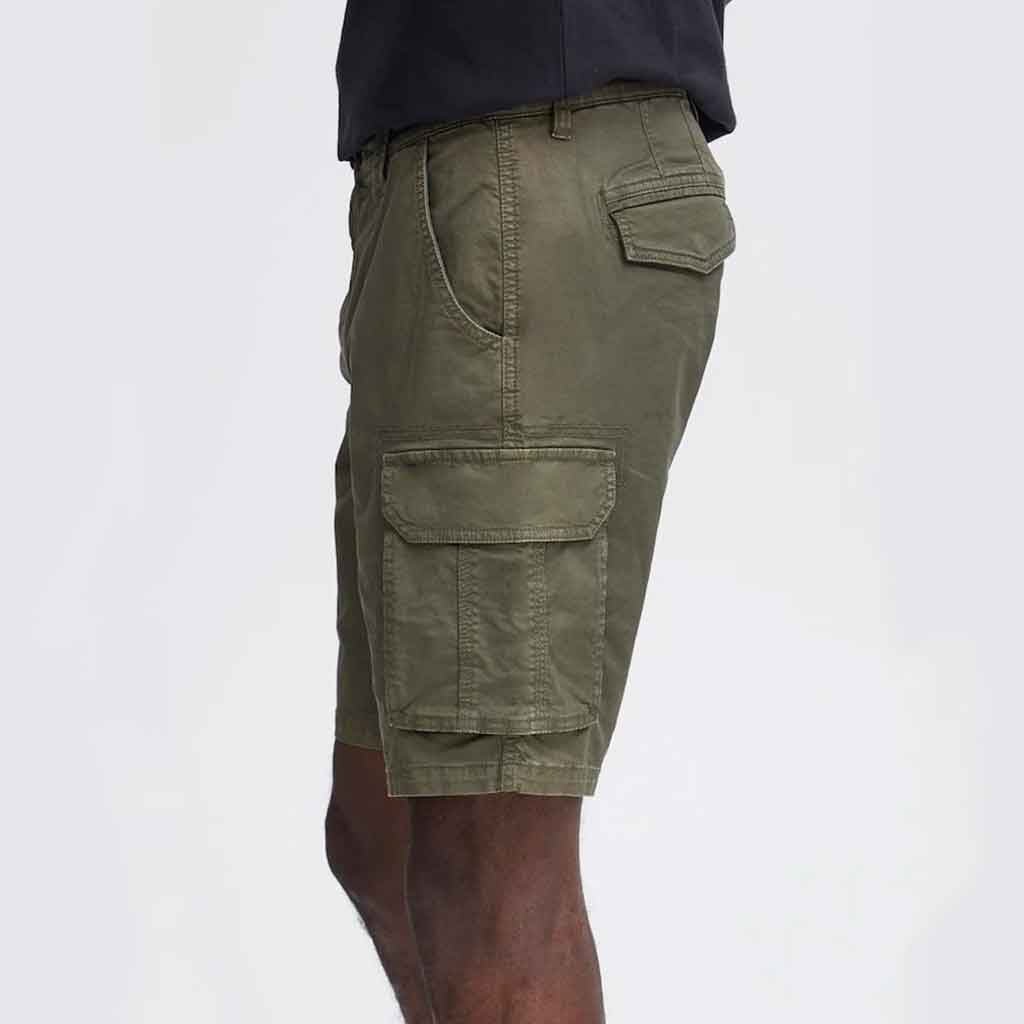 Blend Olive Denim Cargo Shorts - re-souL