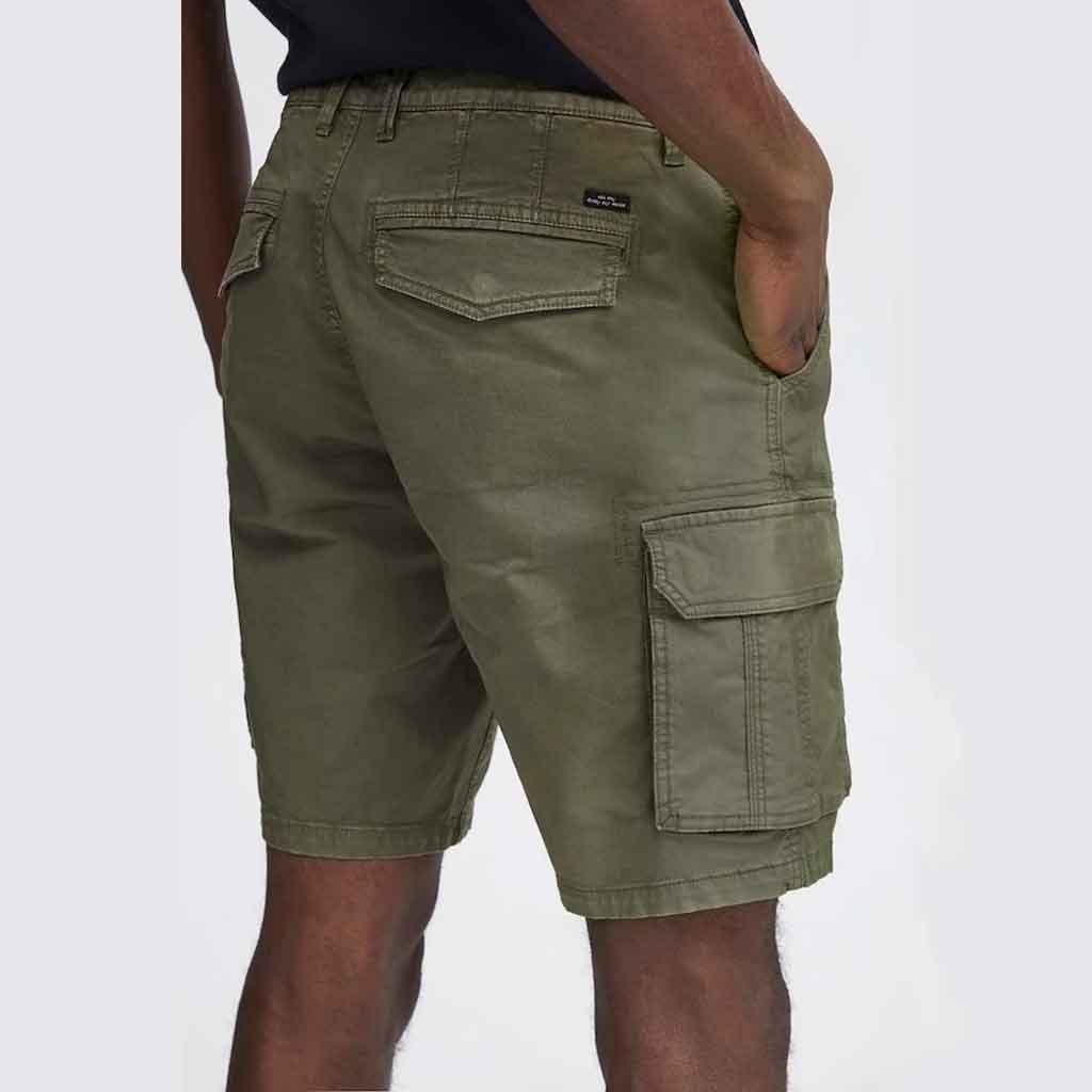 Blend Olive Denim Cargo Shorts - re-souL