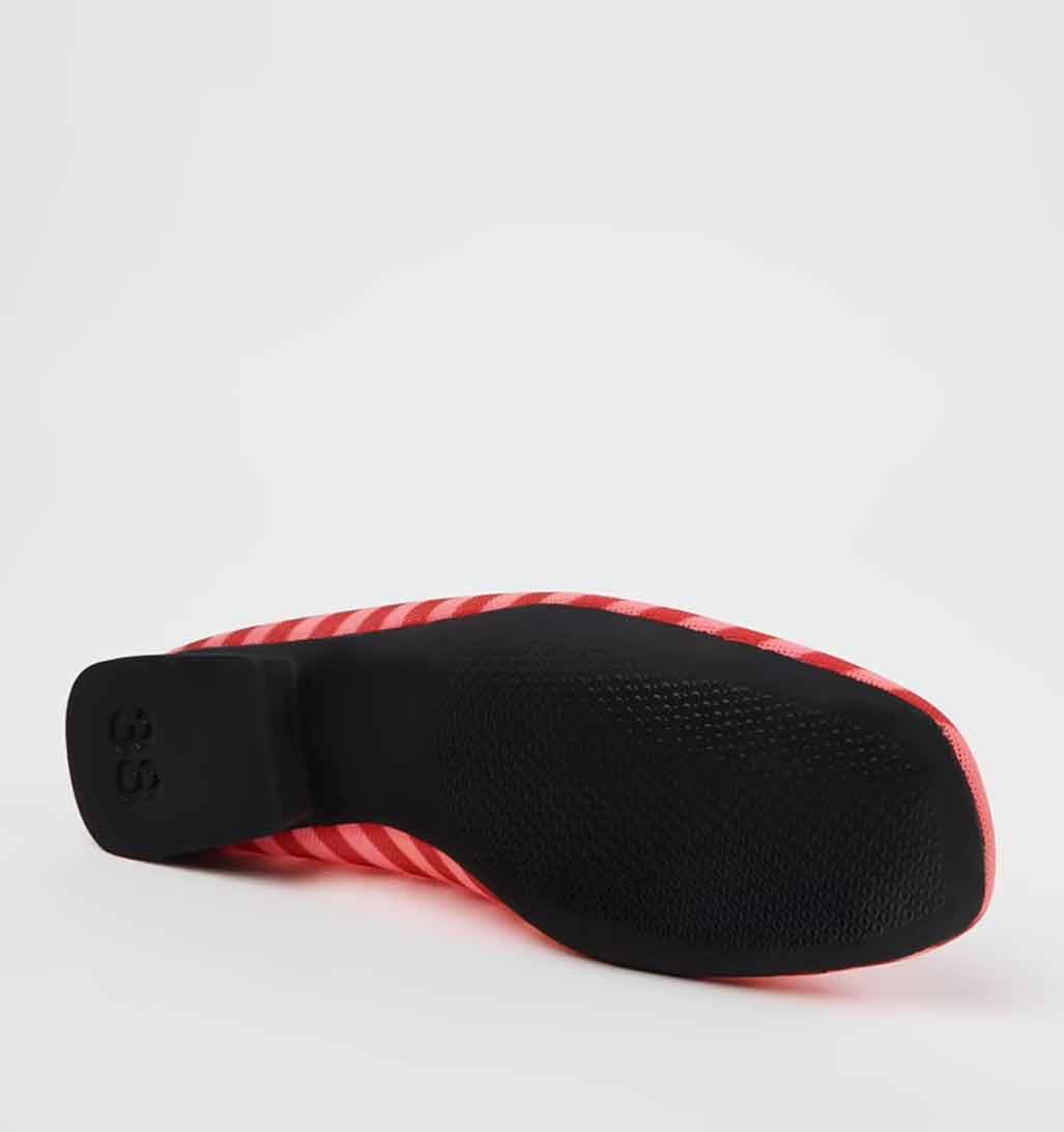 Camper Casi Myra Textile Ballerina Flat - Red - re - souL