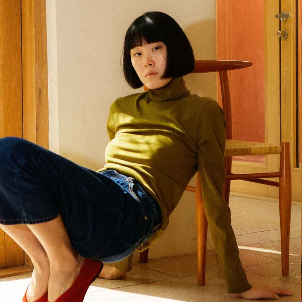 Cillian Turtleneck Top - Avocado Green - re - souL