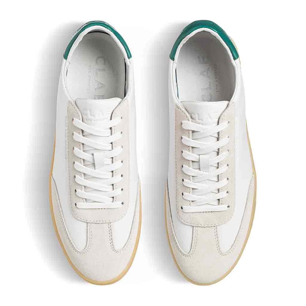 Clae Deane Sneaker - Off White/Green - re - souL