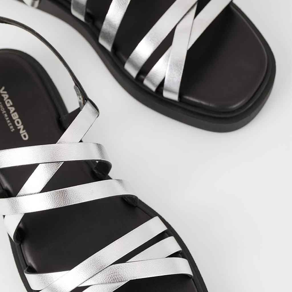 Connie Sandal - Silver - re-souL