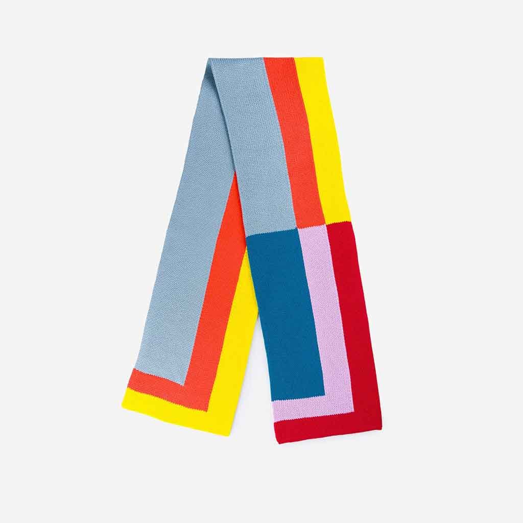 Corner Colorblocking Big Scarf - re - souL