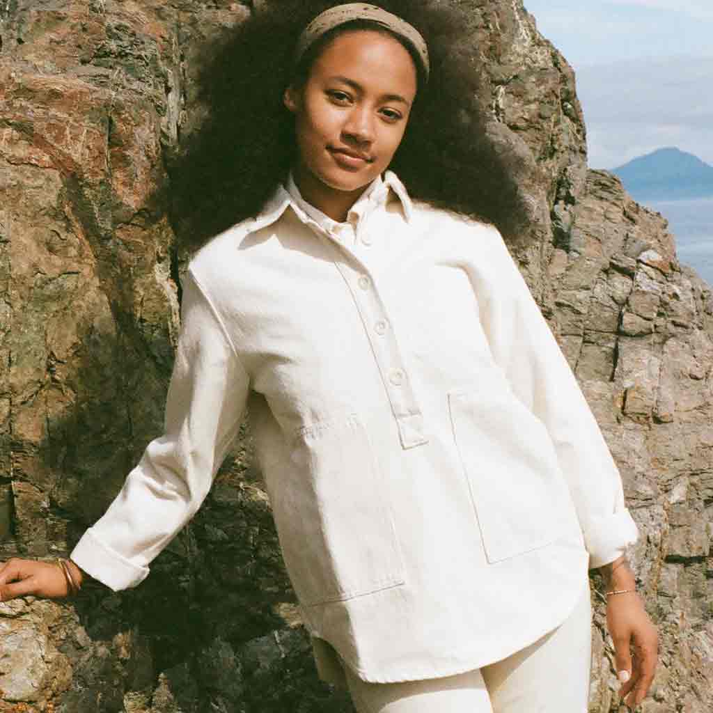 Curtis Canvas Top - Natural - re - souL