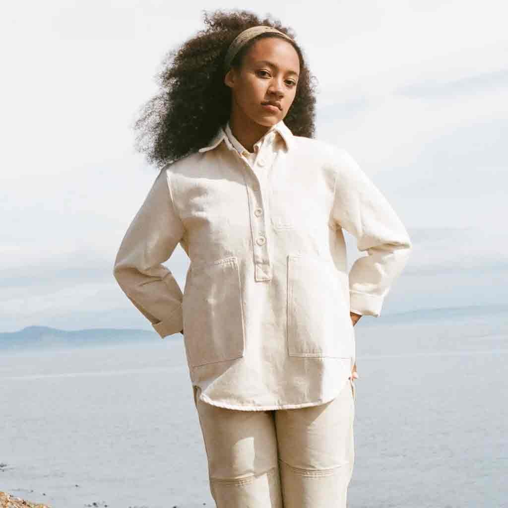 Curtis Canvas Top - Natural - re - souL