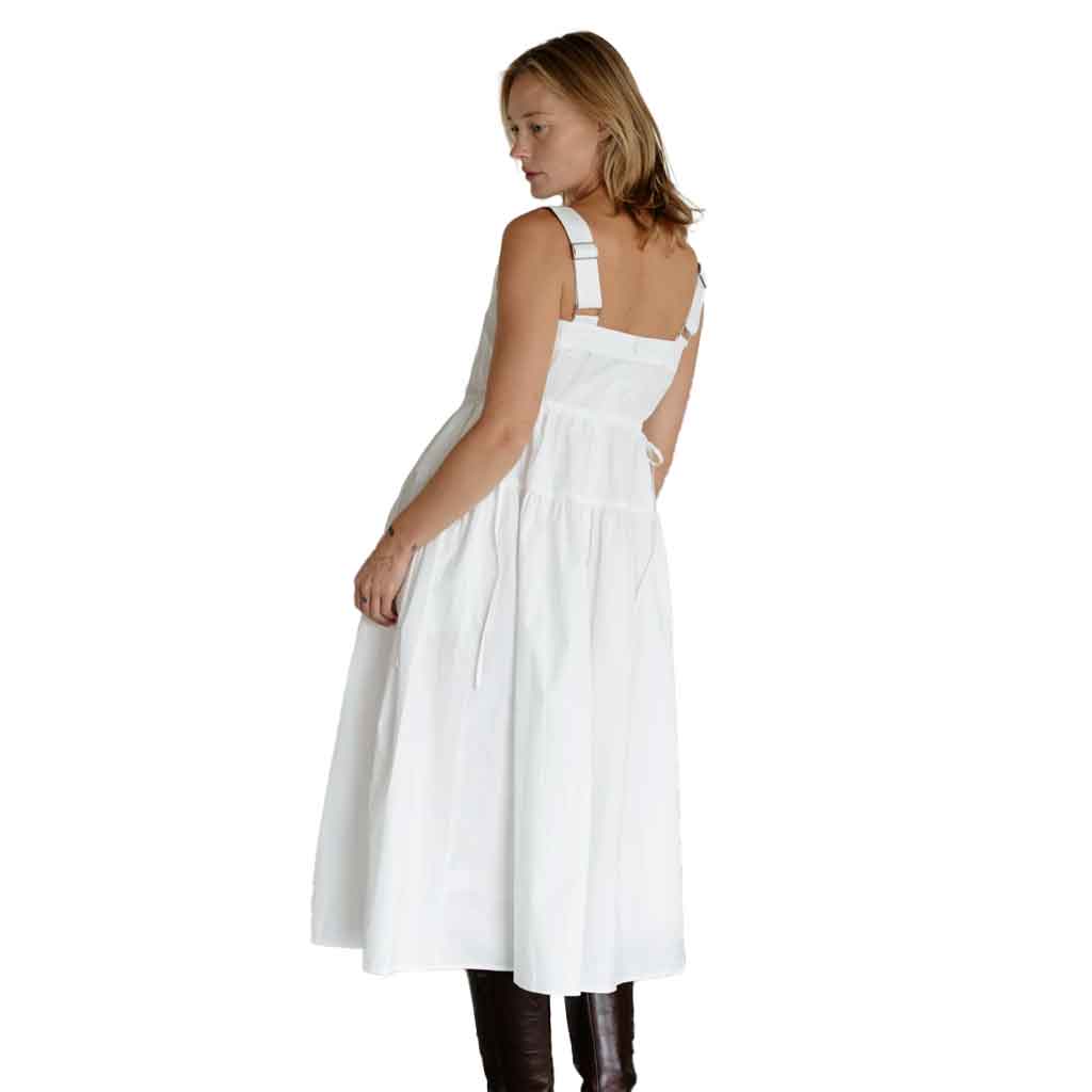 Delia Dress - White - re-souL