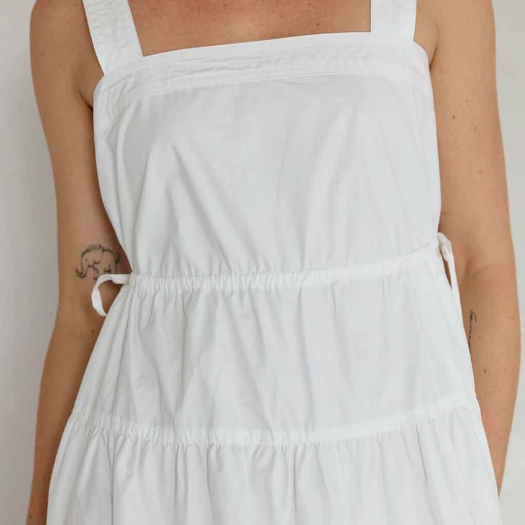 Delia Dress - White - re-souL