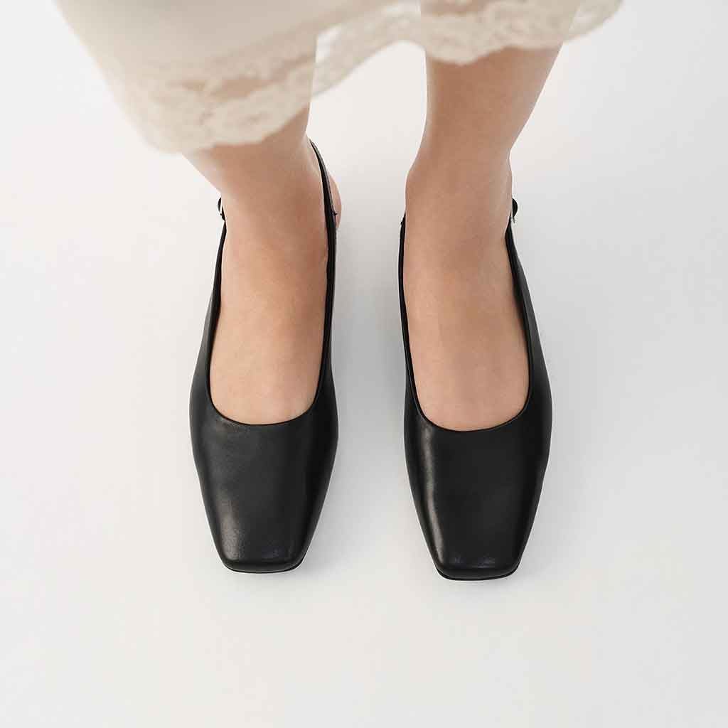 Delia Slingback - Black - re - souL