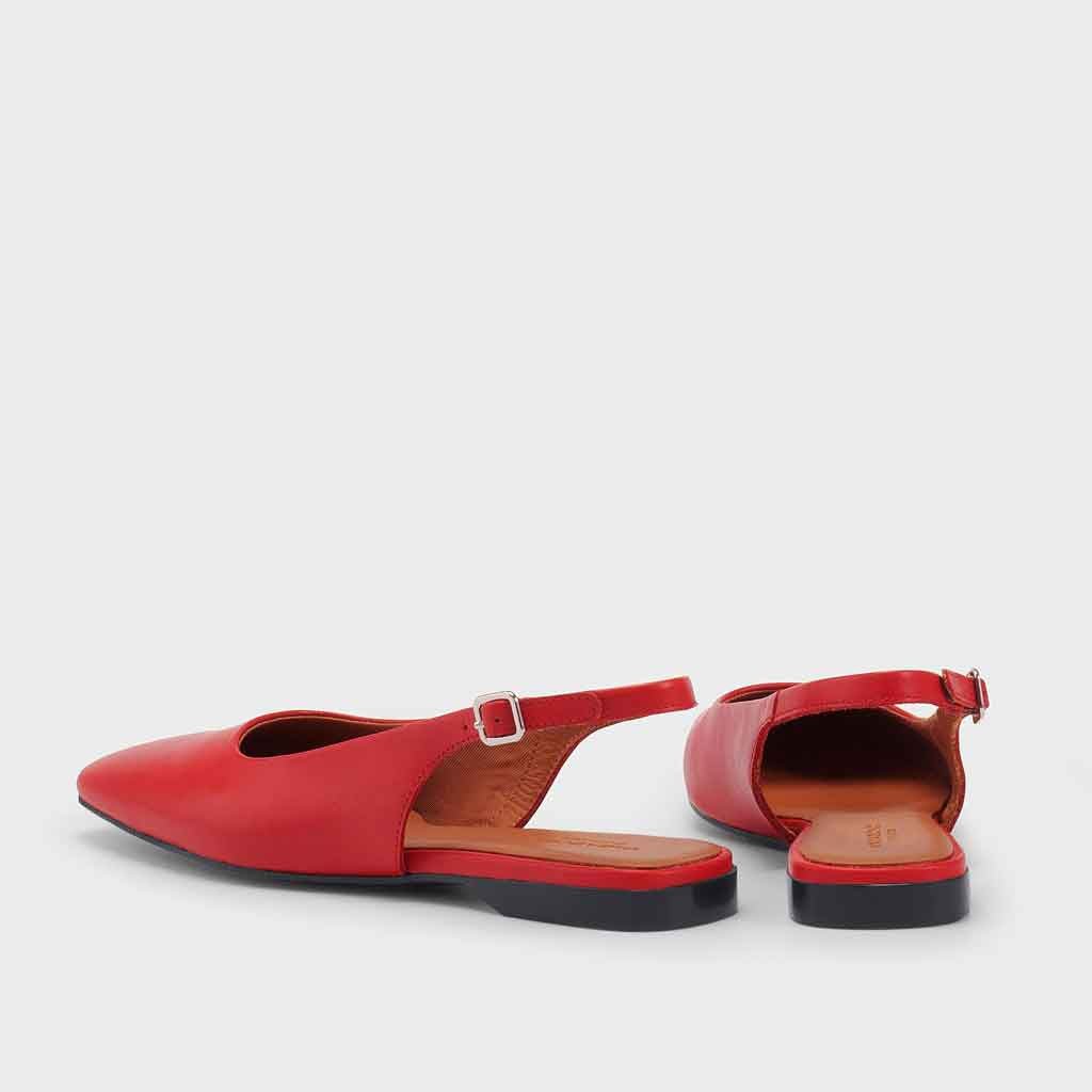 Delia Slingback - Bright Red - re - souL