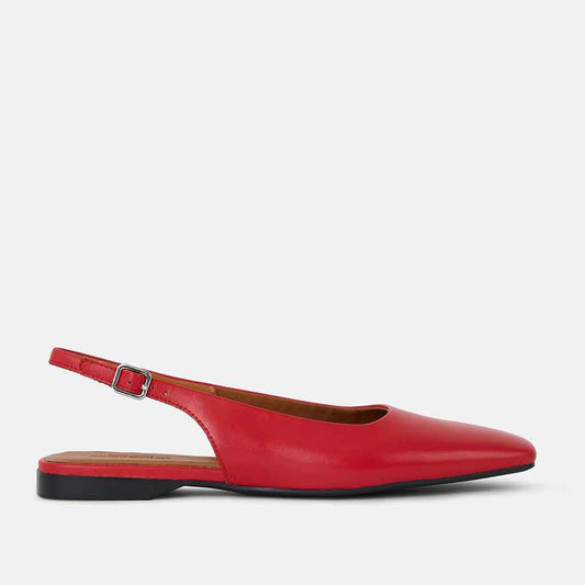 Delia Slingback - Bright Red - re - souL