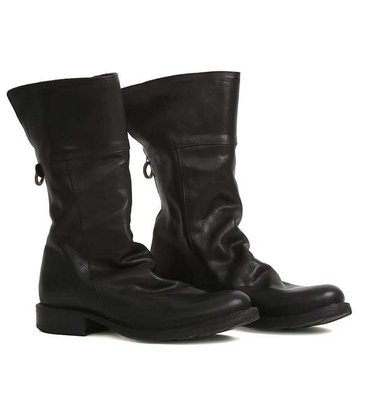 Ella Back-Zip Boot - Black - re-souL