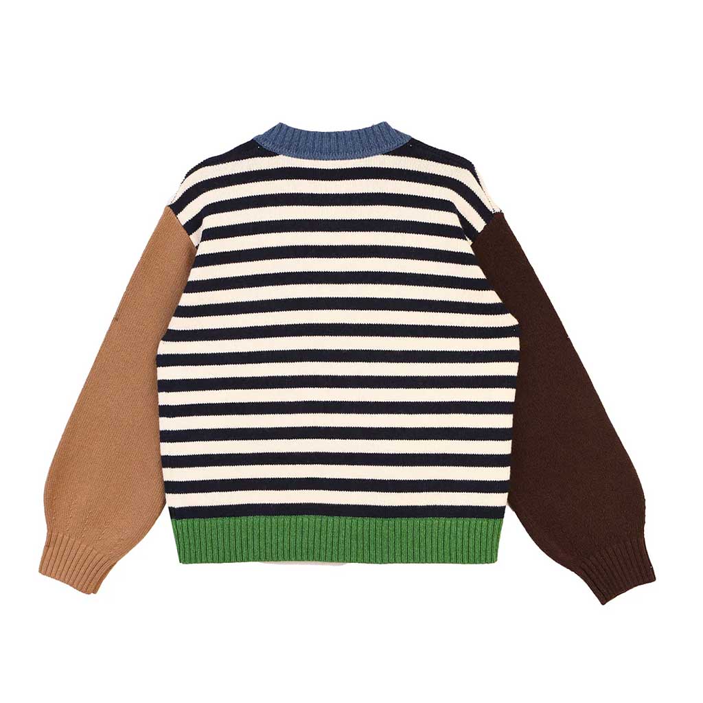 Eval Cardigan - Cornwall Stripe - re - souL