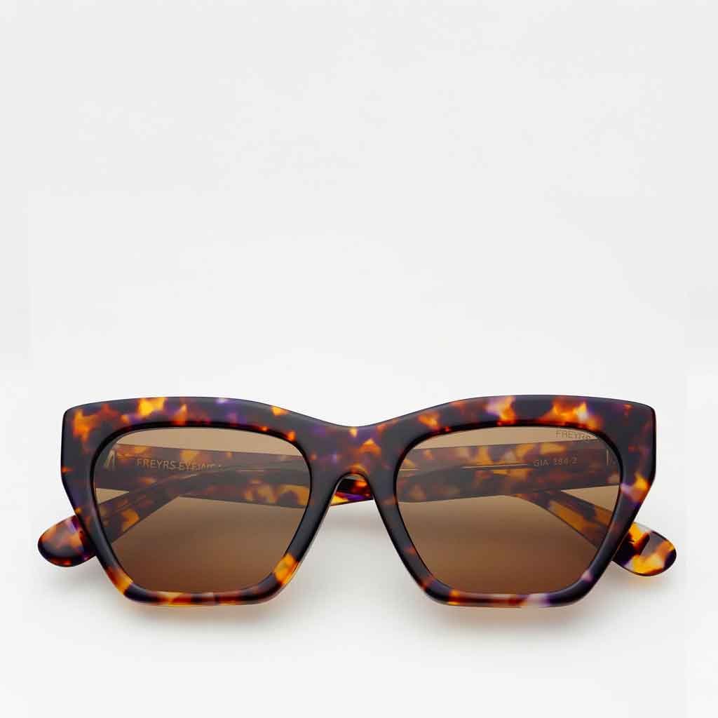 Freyrs Gia Cat Eye Sunglasses - Tortoise - re - souL