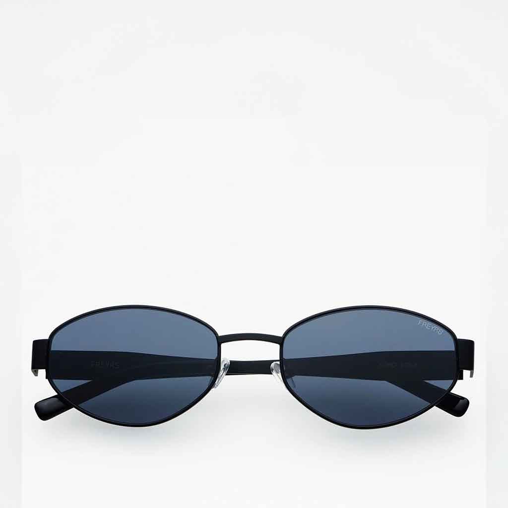 Freyrs Soho Oval Sunglasses - Black - re - souL