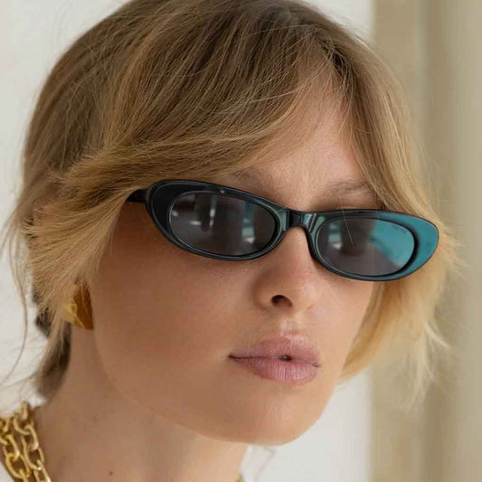 Freyrs Sophie Cat Eye Sunglasses - Black - re - souL