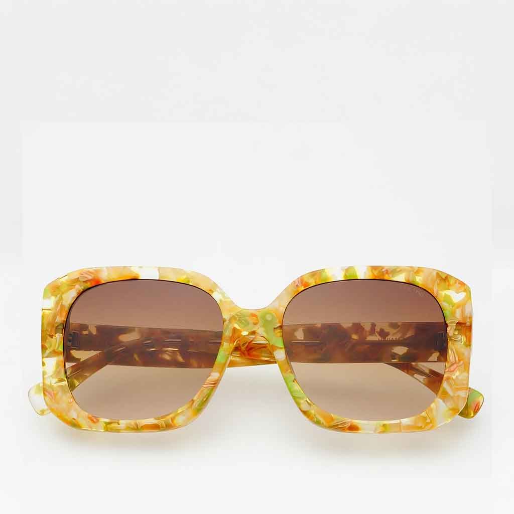 Freyrs Vivian Octagonal Sunglasses - Yellow Tortoise - re - souL