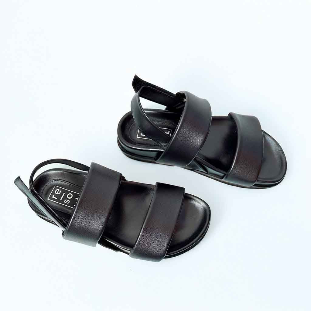 Hannah Sling Sandal - Black - re - souL