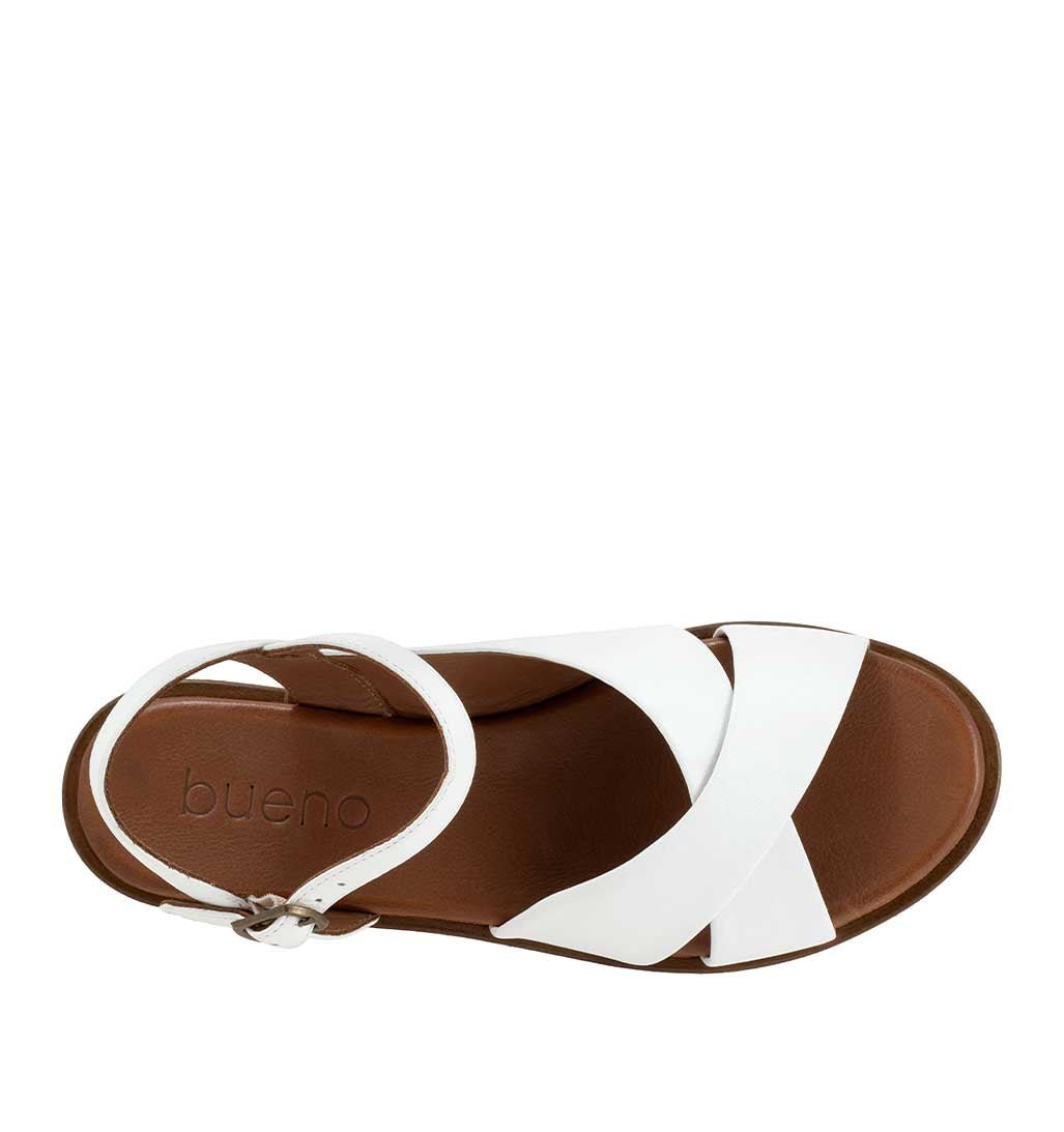 Harmony Criss Cross Sandal - White - re - souL