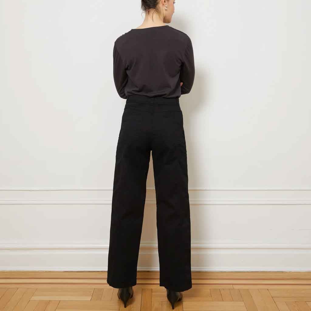Jess Seamed Trousers - Black - re - souL