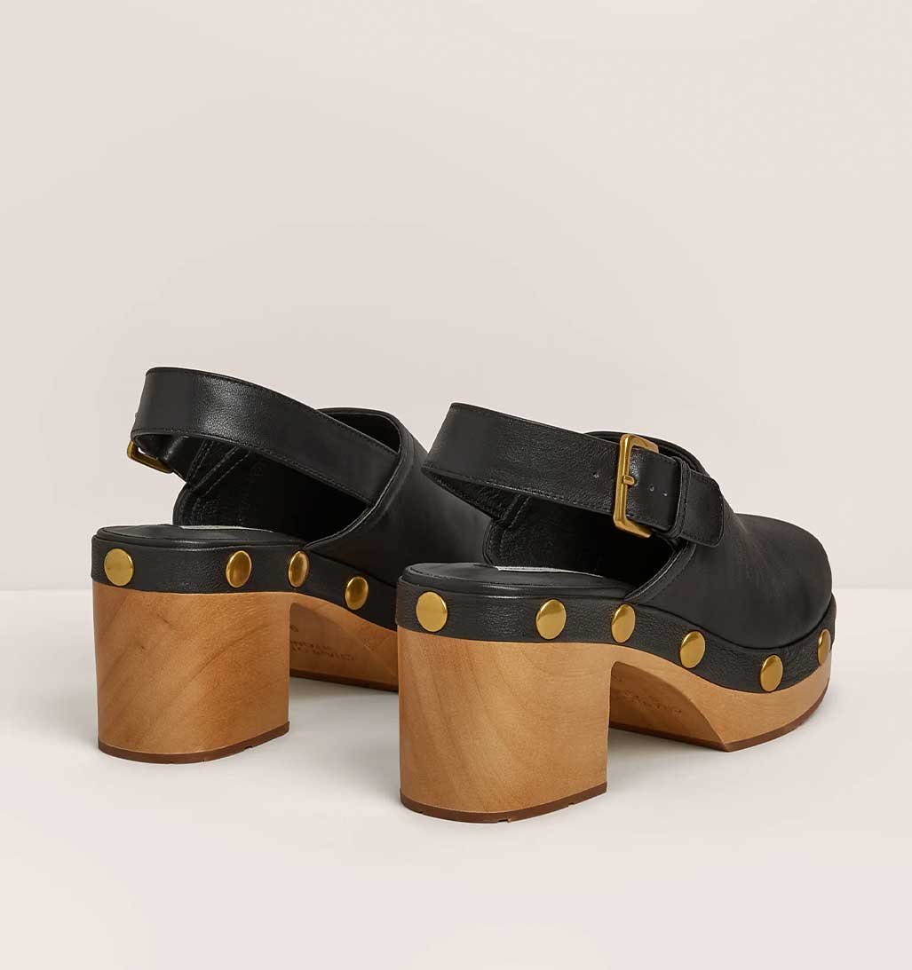 Jori Slingback Clog - Black - re-souL