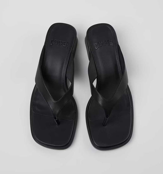 Kora Thong Sandal - Black - re - souL
