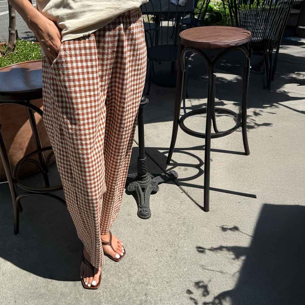 LBS Arc Pants - Cinnamon Gingham - re - souL