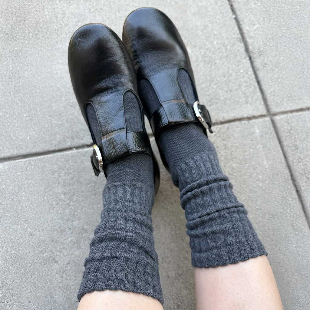 LBS Ballet Socks - Charcoal - re - souL