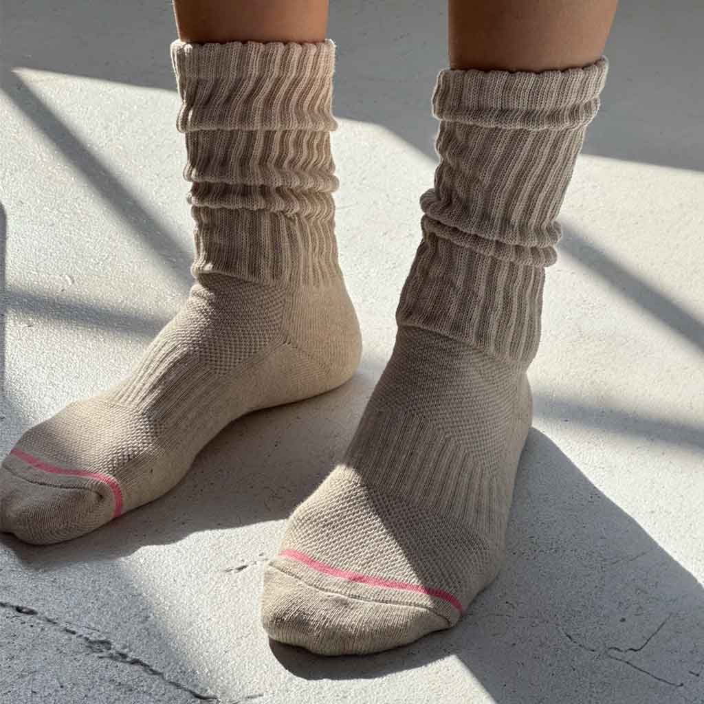 LBS Ballet Socks - Oatmeal - re-souL