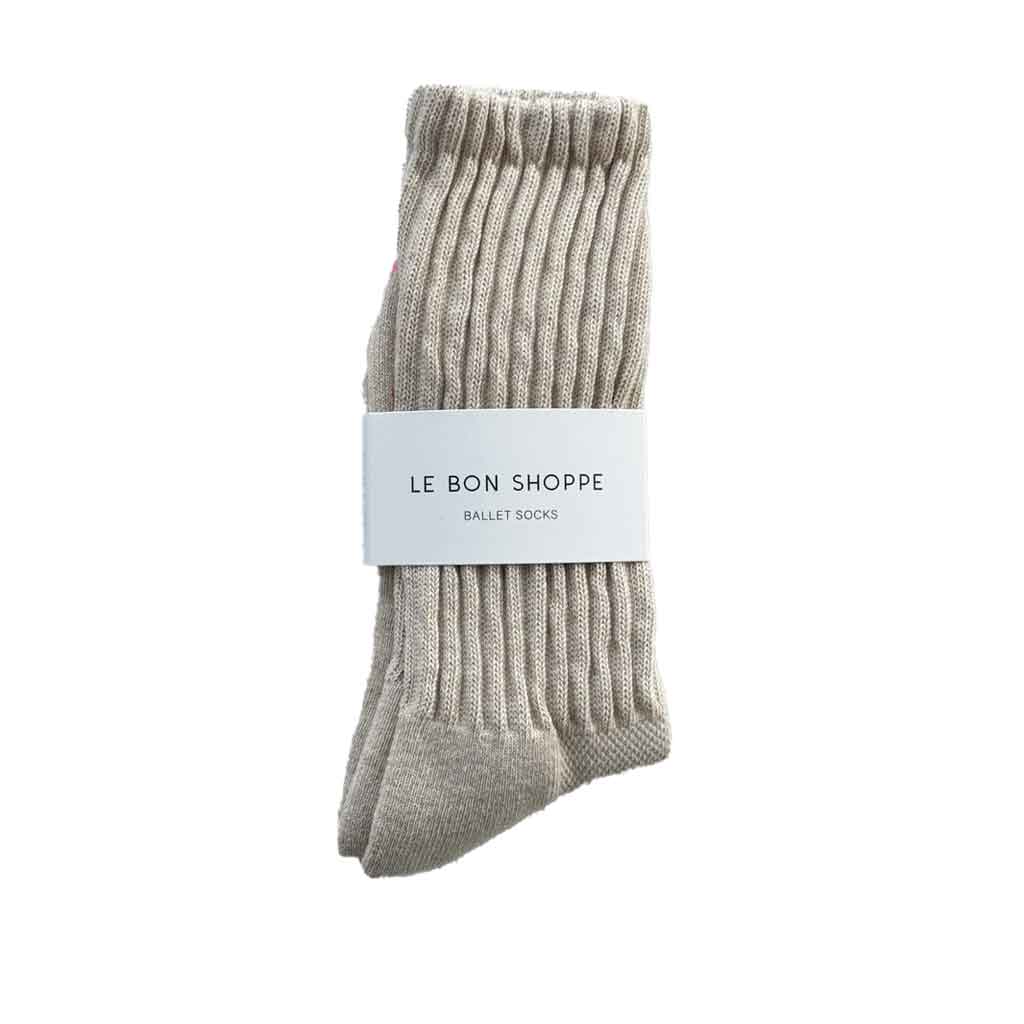 LBS Ballet Socks - Oatmeal - re-souL