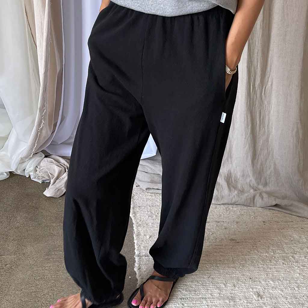 LBS Balloon Pants - Black - re - souL