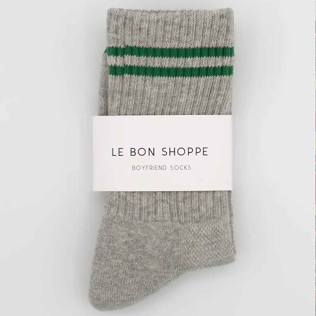 LBS Boyfriend Socks - Light Grey - re - souL