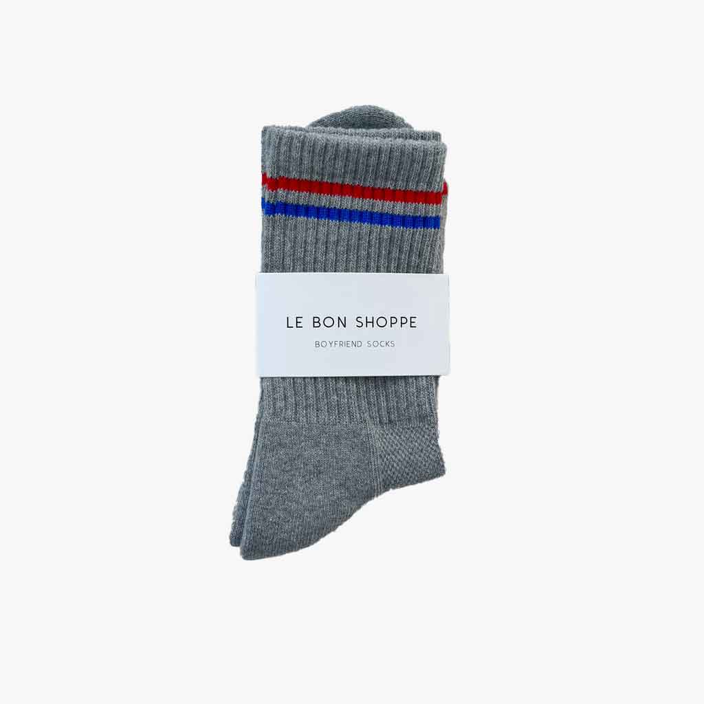 LBS Boyfriend Socks True Grey - re - souL