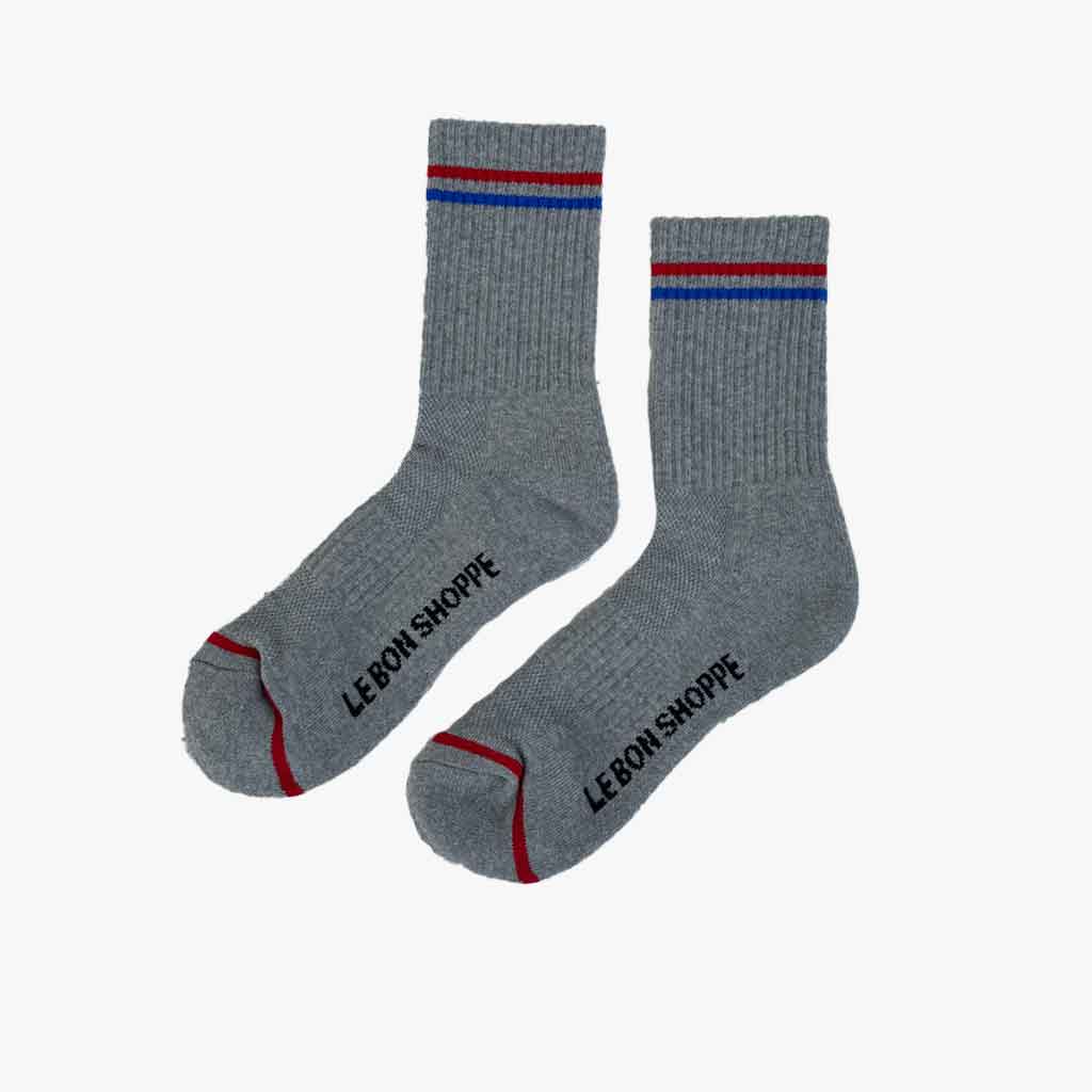 LBS Boyfriend Socks True Grey - re - souL