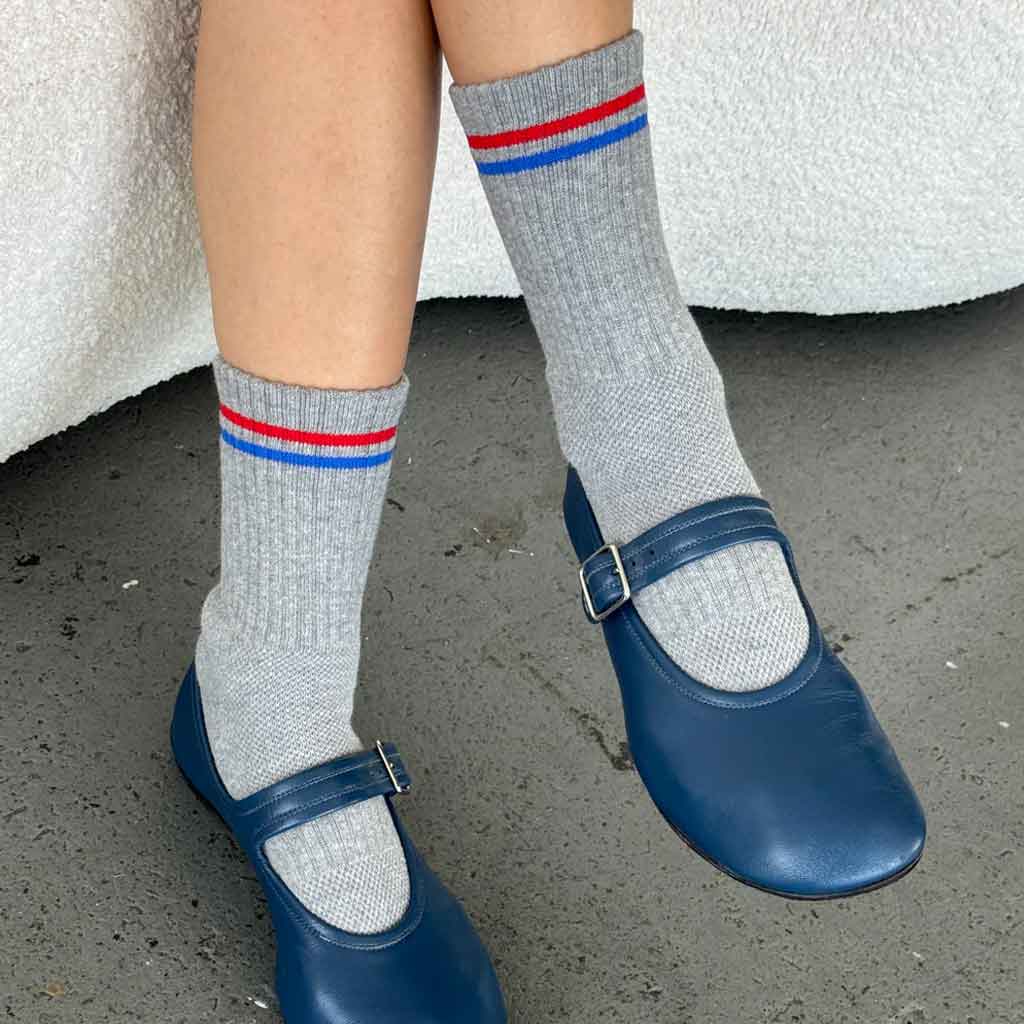 LBS Boyfriend Socks True Grey - re - souL