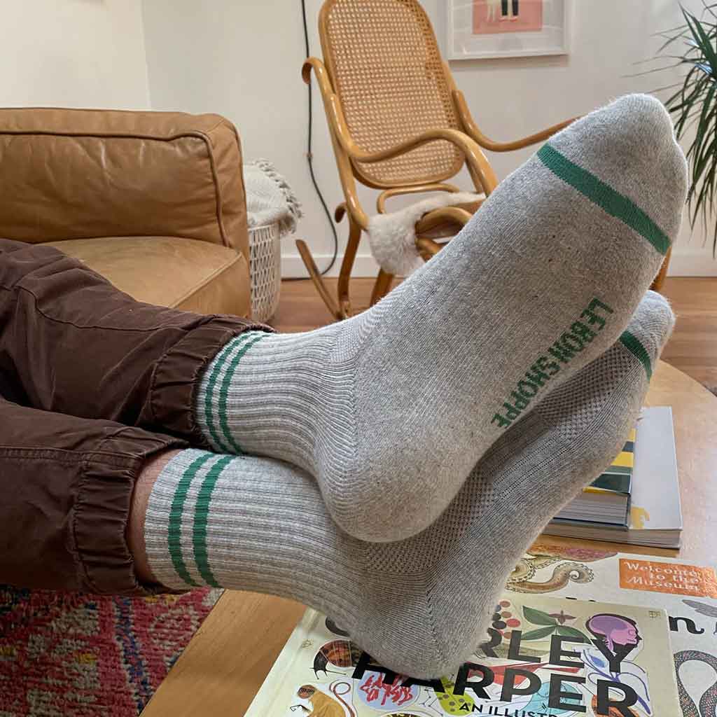 LBS Extended Boyfriend Socks Grey - re - souL