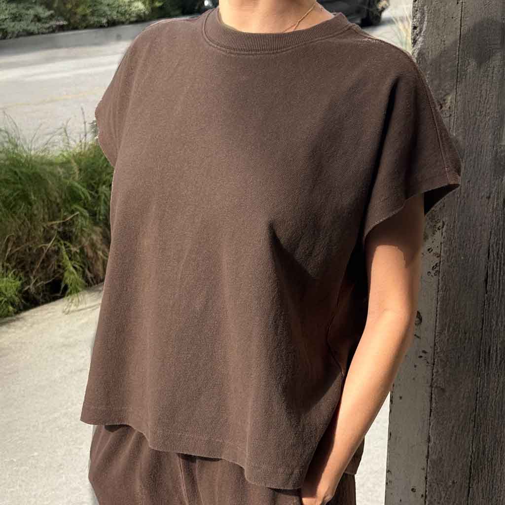 LBS Jeanne Tee - Chocolate - re - souL