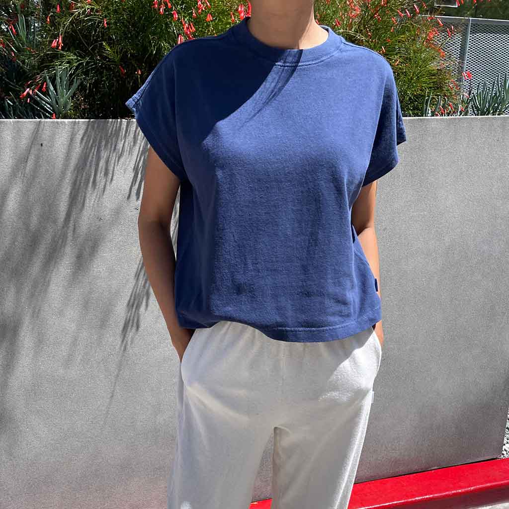 LBS Jeanne Tee - Navy - re - souL