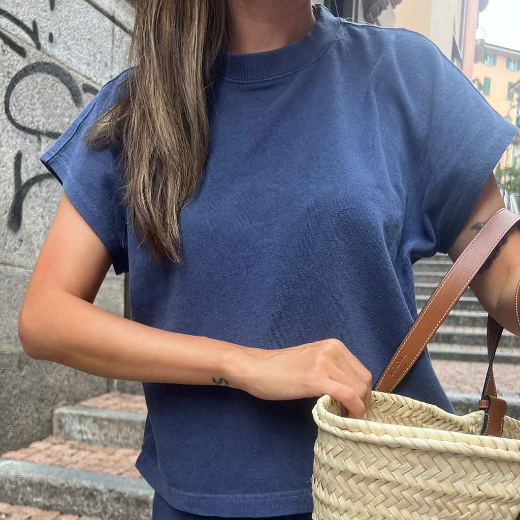 LBS Jeanne Tee - Navy - re - souL