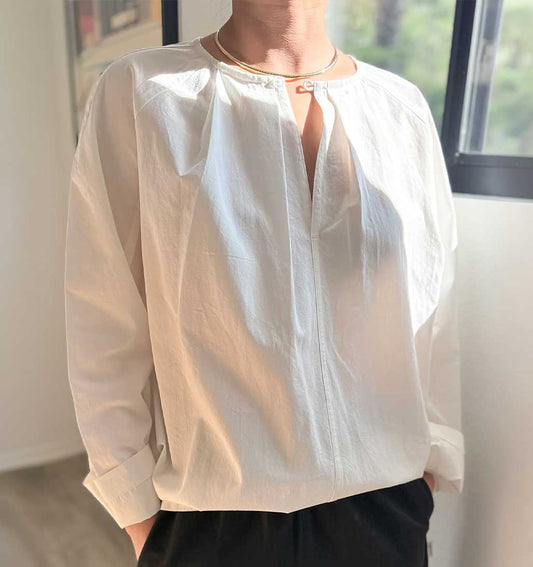 LBS Julienne Long Sleeve Top - White - re - souL