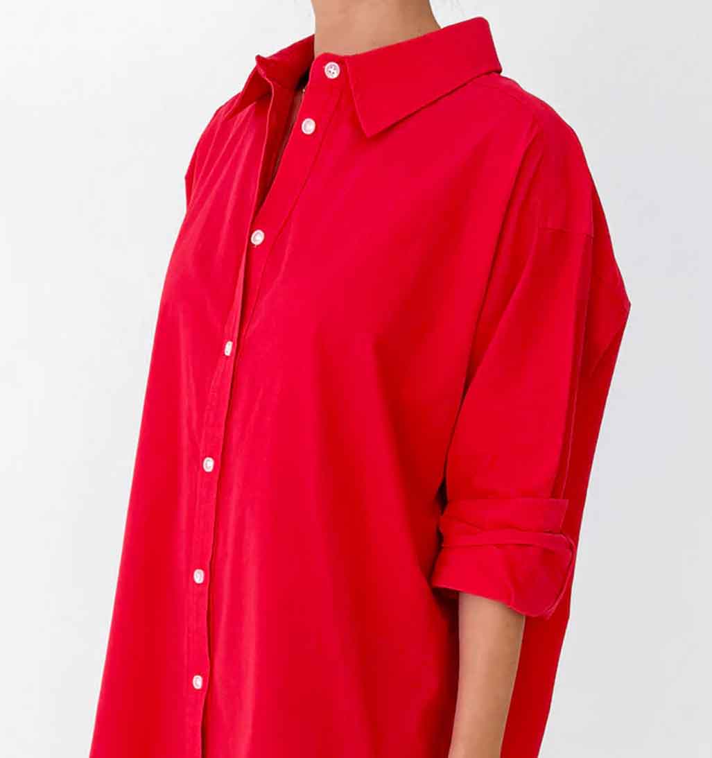 LBS Light Weight Owen Shirt - Red - re - souL