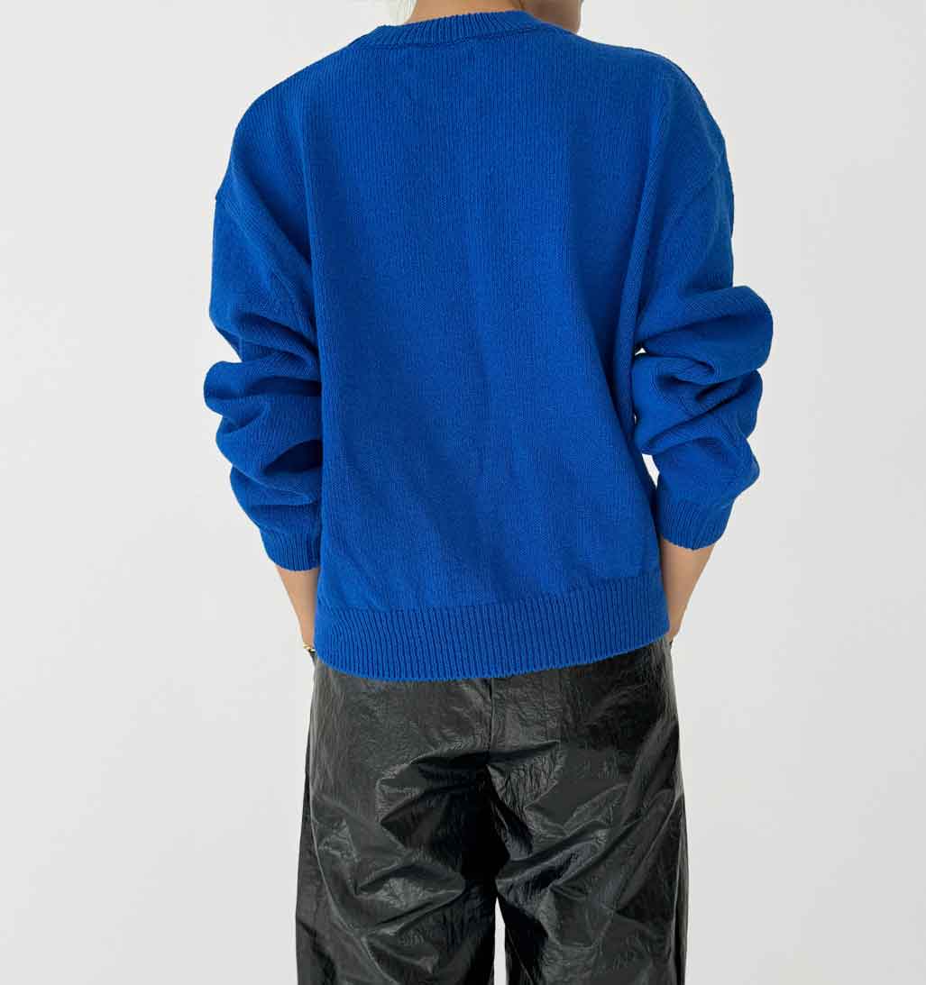 LBS Milo Cotton Sweater - Cobalt - re - souL