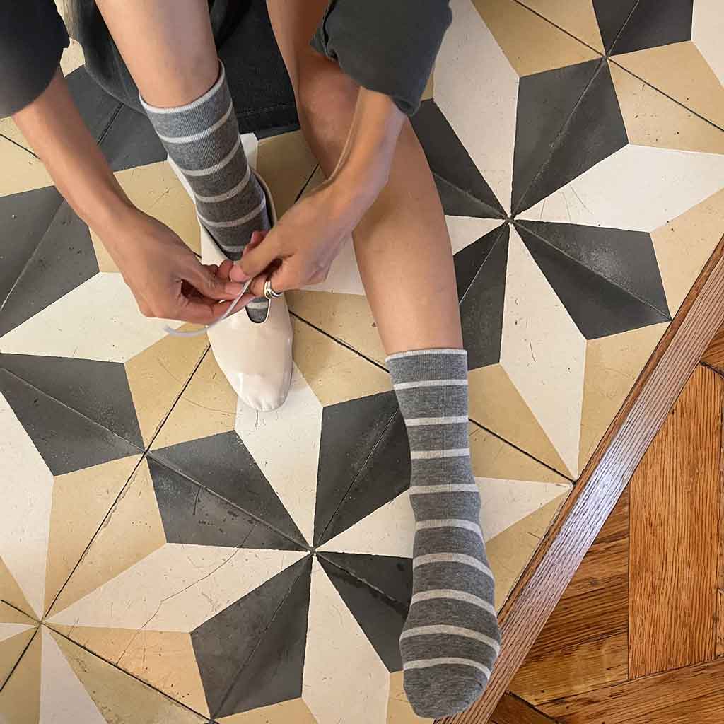 LBS Wally Socks Candy Cane - Cement - re - souL