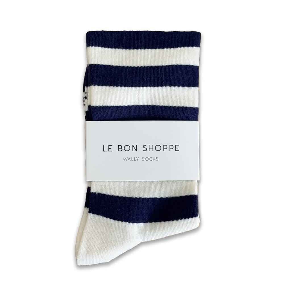 LBS Wally Socks - Wide Navy Stripe - re - souL